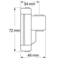 Ronstan S22 CB Batten Car , 72 x 47mm, LG Track