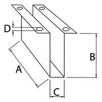 Ronstan Gennemføringsblok 3mm wire/tov