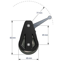 Rutgerson Fodblok med lås 40mm