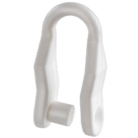 Sjækel hvid nylon Ø8mm, til skrue
