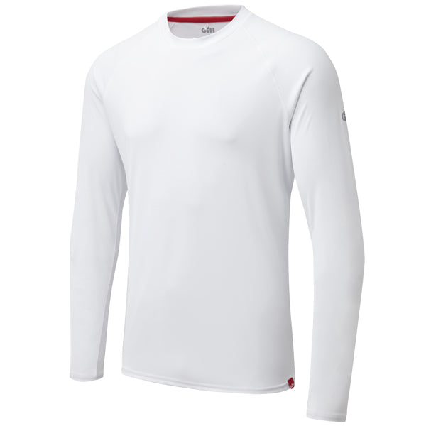 Gill UV011 Men's UV Tec T-Shirt Lang Hvid