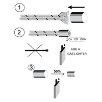 Rope's-end Protectors krympeflex sæt 14 stk 5 til 19 mm