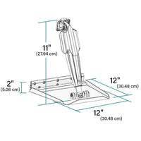 Lenco 12" x 12" Edge Mount Trim Tab Kit med Pro Control Assi