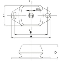 Motorophæng 40kgshore45 12mm