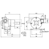 Impeller pumpe 3/4" pm35