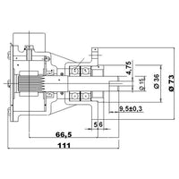 Pumpe med flange til motor st142