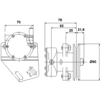 Pumpe med flange til motor st112