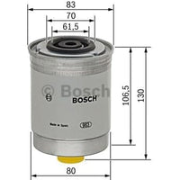Bosch brændstoffilter N4103, Bukh 126mm kort