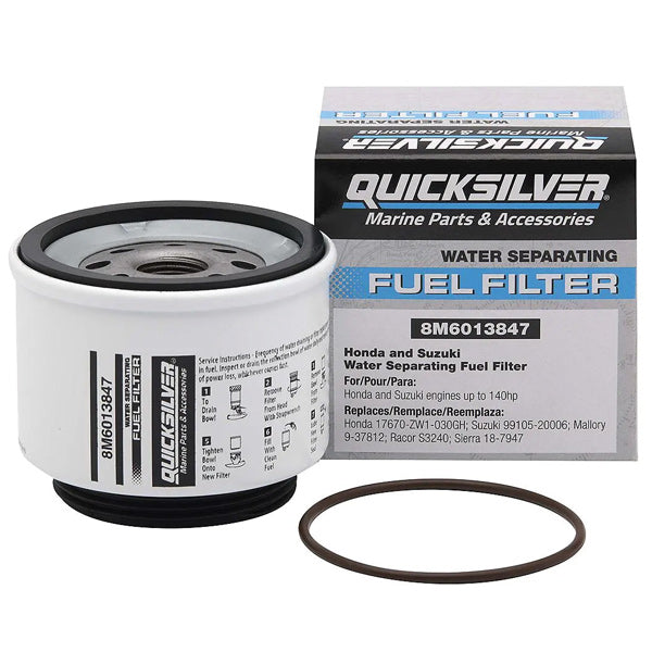 Quicksilver 8M6013847 Brændstoffilter - Honda og Suzuki motorer