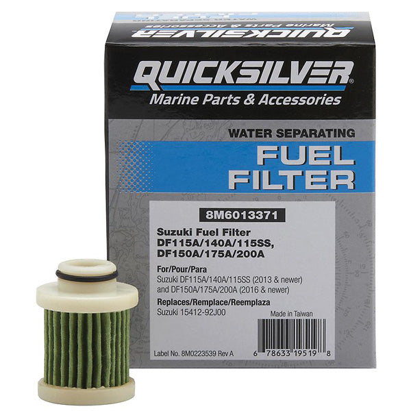 Quicksilver 8M6013371 Brændstoffilter, Suzuki DF115-140A/115SS/150-175-200A