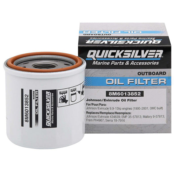 Quicksilver 8M6013852 Oliefilter til Johnson/Evinrude 9,9-15 hk