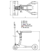 Hydraulisk motorvogn til drev