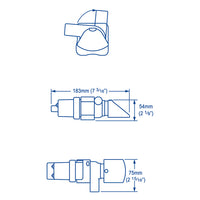 Whale elek.lænsepumpe 35l 12v supersub 500