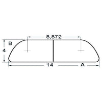 Fenderliste RF x 4mm, 3m