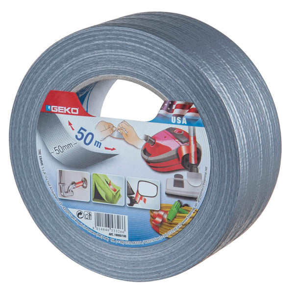 GEKO Ultra Repair tape (Gaffa) grå 50mm X 50m