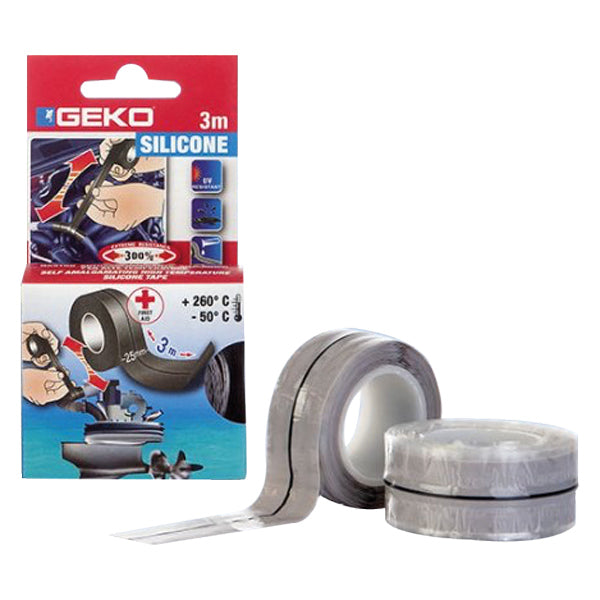 Geko højtemperatur tætnings silikonetape 25mm x 3 meter