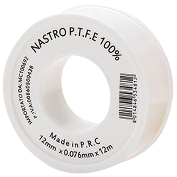 Geko Teflon P.T.F.E hvid gevindtape 12mm x 12m