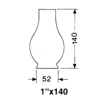 DHR Lampeglas 1 x 140mm