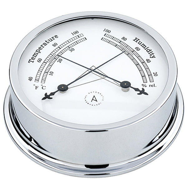 Autonautic pacific 120 termo/hygrometer Ø120/110 mm fork. messing