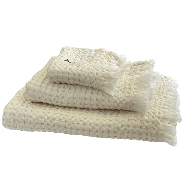 MB SEA &SALT Håndklæder Vaflet 3 stk 30x50 - 50x100 - 70x140 cm
